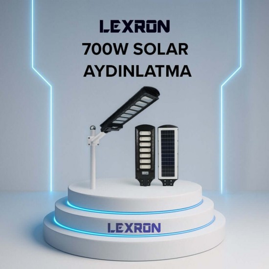 Lexron 700W Solar Aydınlatma lexron-700w-solar-aydinlatma-ip65-smd-led-armatur